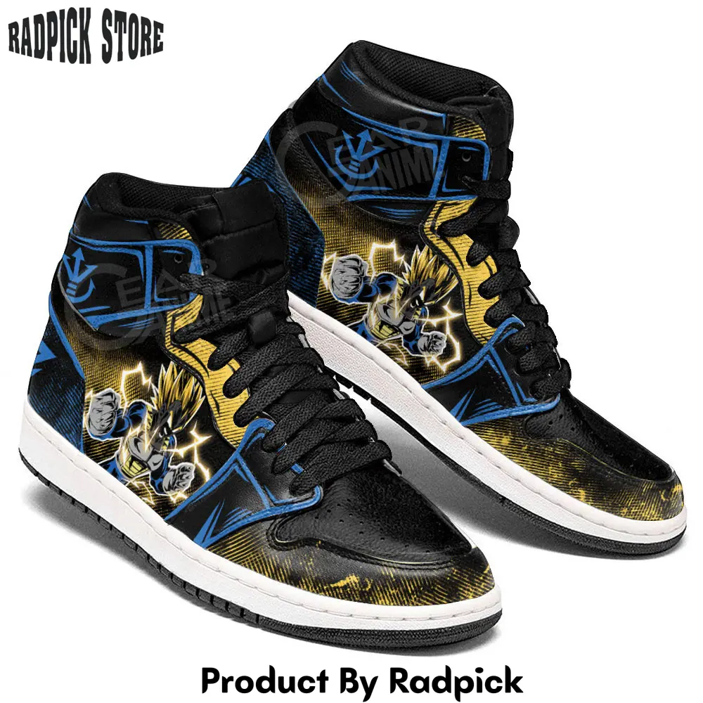 Vegeta ssj air jordan high top sneakers anime mn08  rp0355888